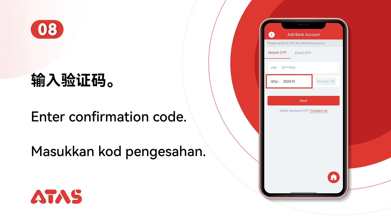 Add Bank Account — Step 9