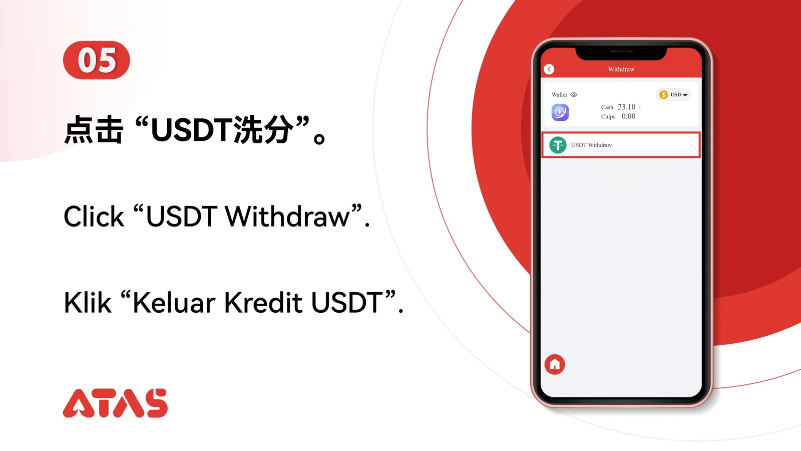 USDT Withdrawal — Step 6